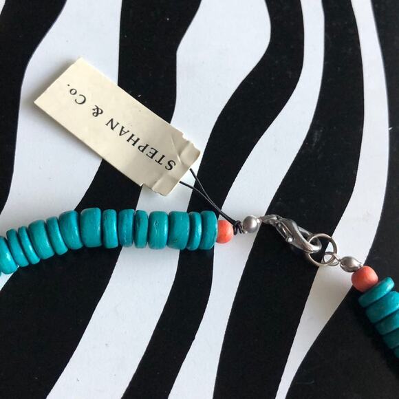 3 for $30 Stephan & Co. Blue and Orange Necklace - Picture 4 of 5